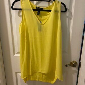INC sheer V-neck Tank Top Medium